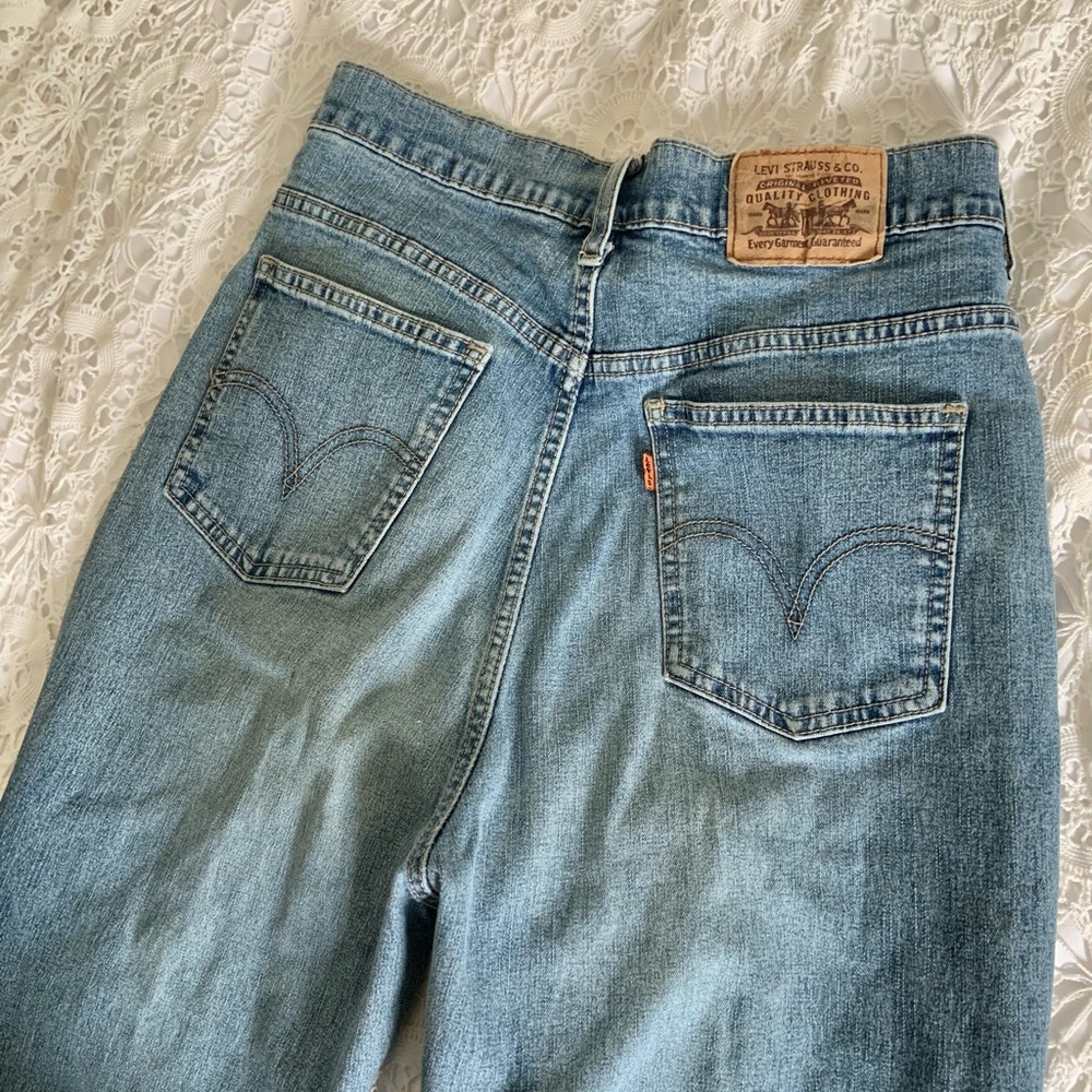 Vintage orange tab Levi’s denim jeans